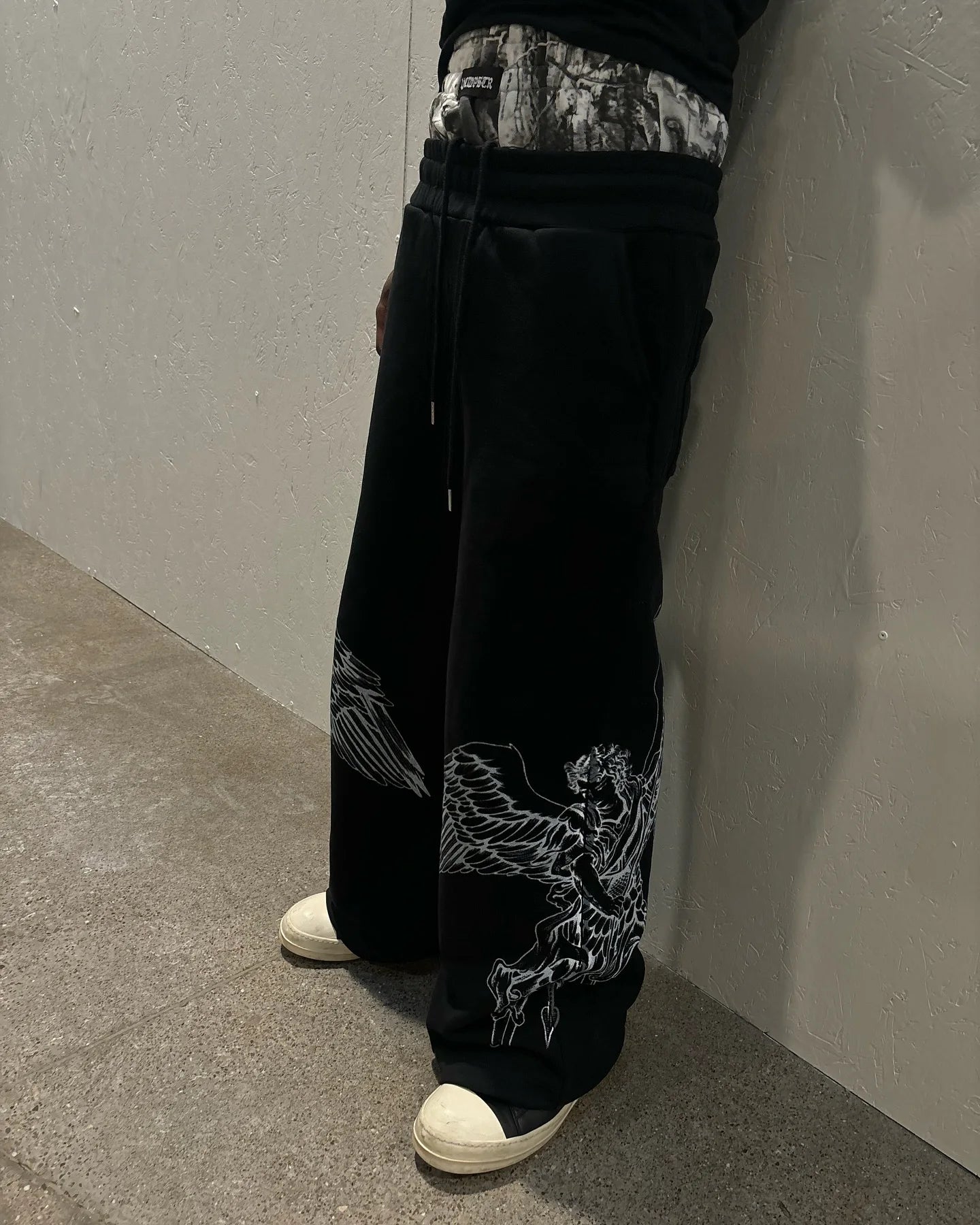 American Sweatpants For Men and Women Y2K Gothic Hip-hop Retro Double Camouflage Design Loose Elastic Waist Jogging Casual Pants