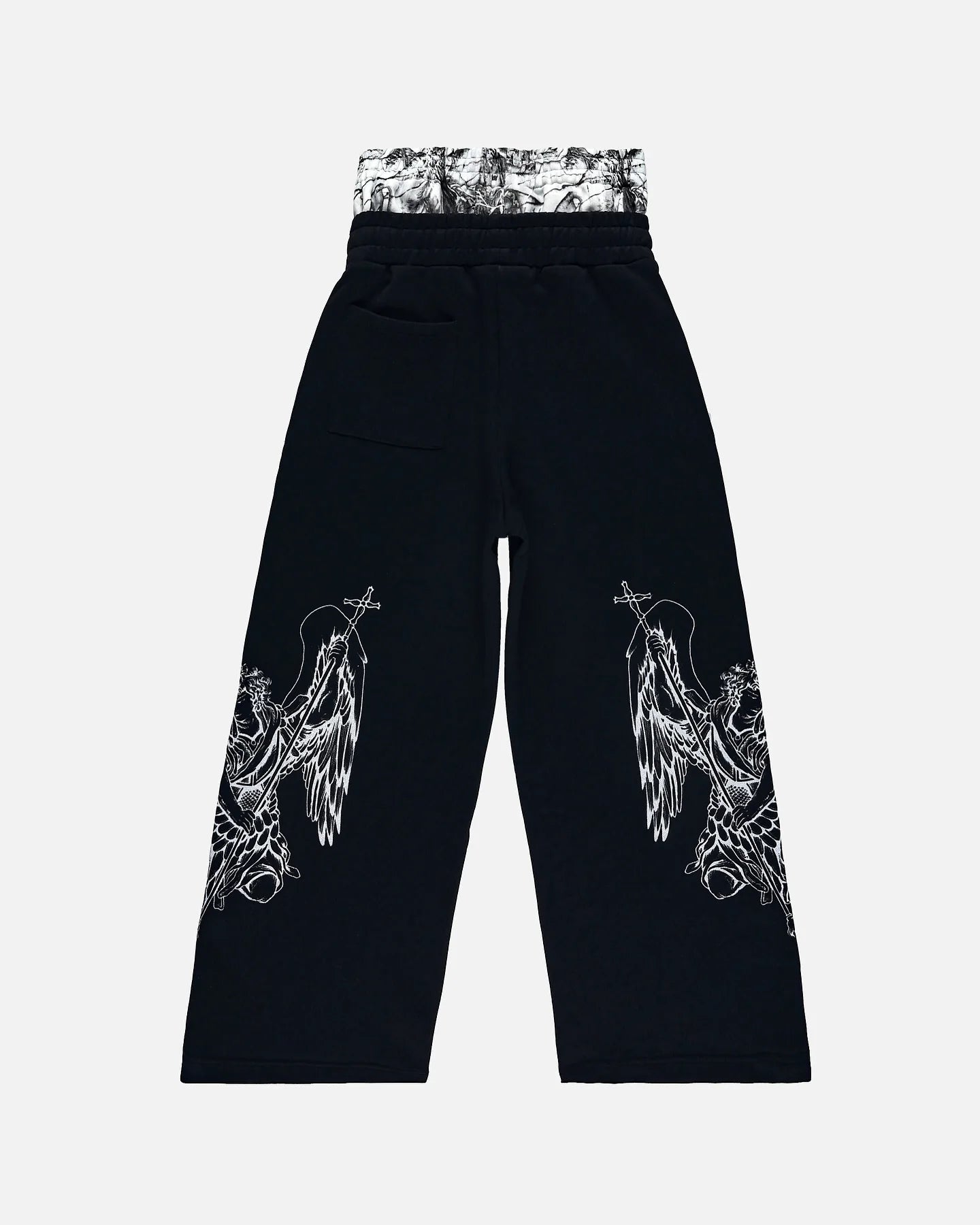 American Sweatpants For Men and Women Y2K Gothic Hip-hop Retro Double Camouflage Design Loose Elastic Waist Jogging Casual Pants