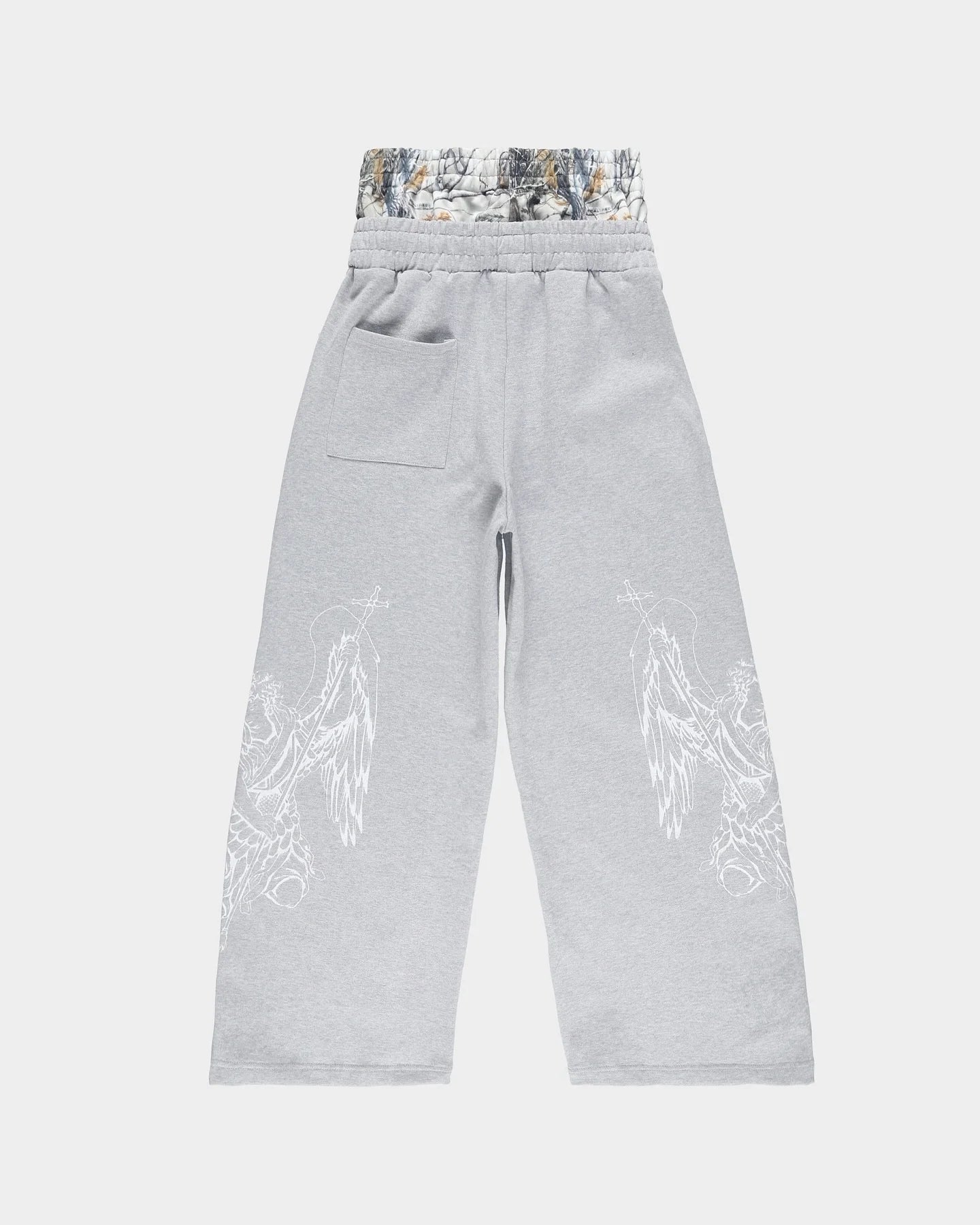 American Sweatpants For Men and Women Y2K Gothic Hip-hop Retro Double Camouflage Design Loose Elastic Waist Jogging Casual Pants