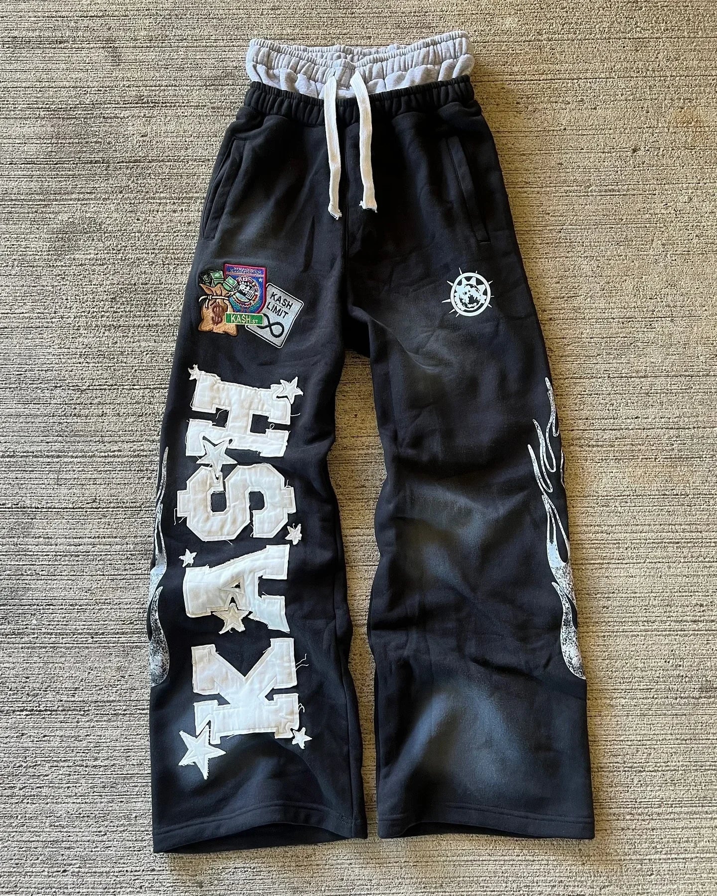 American Sweatpants For Men and Women Y2K Gothic Hip-hop Retro Double Camouflage Design Loose Elastic Waist Jogging Casual Pants