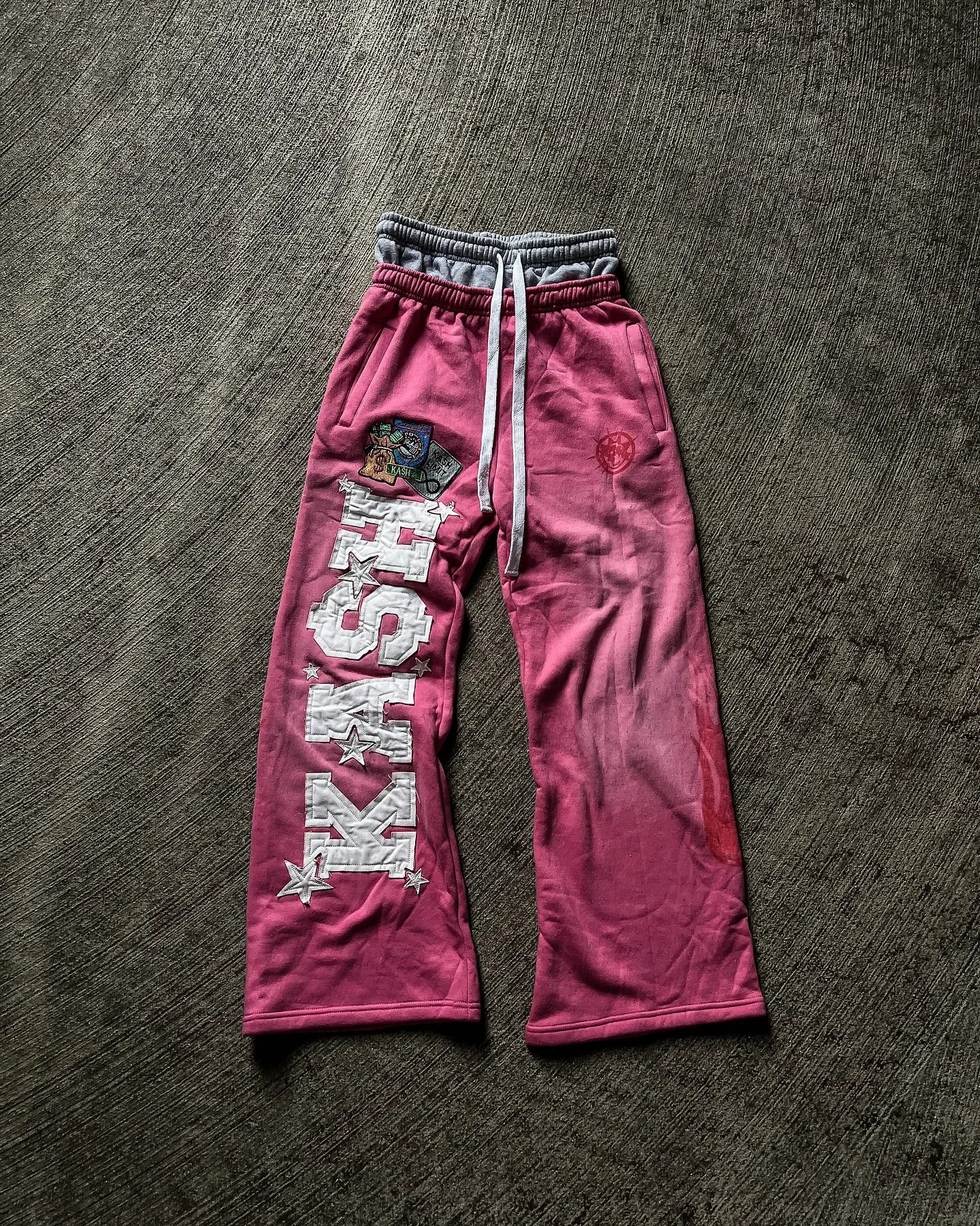 American Sweatpants For Men and Women Y2K Gothic Hip-hop Retro Double Camouflage Design Loose Elastic Waist Jogging Casual Pants